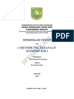 Metode Dan Spesifikasi Teknis Konstruksi