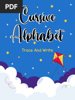 Cursive Alphabet Trace and Write PDF