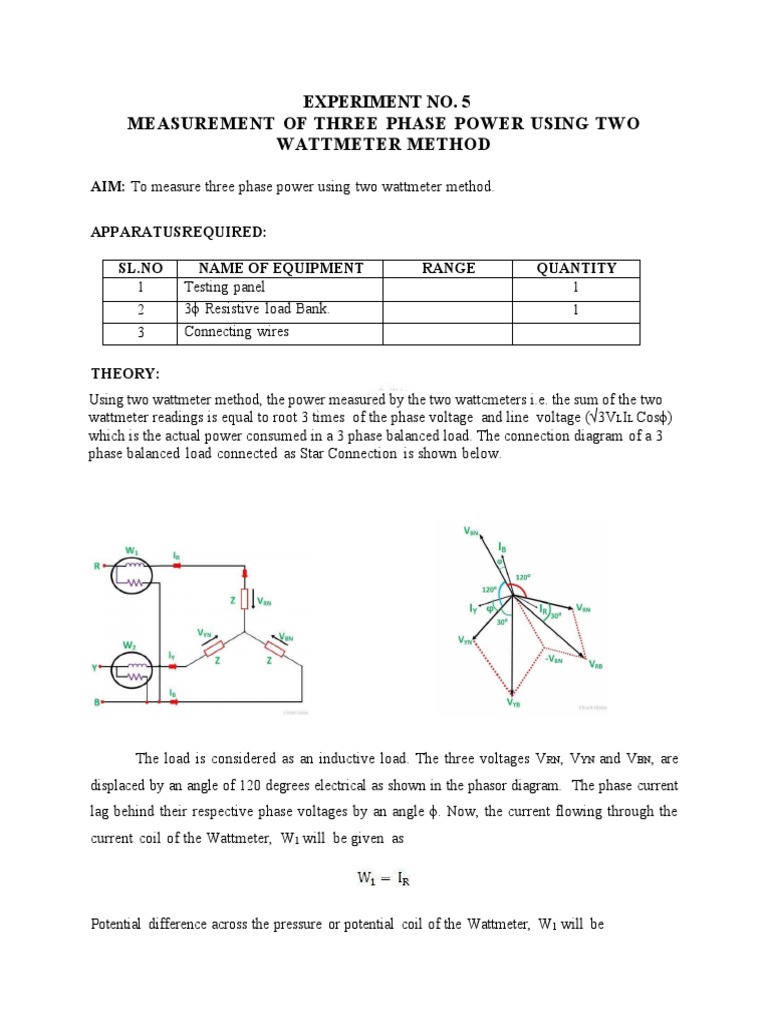 Measurement of Resistance and Inductance of A Choke Coil Using Three