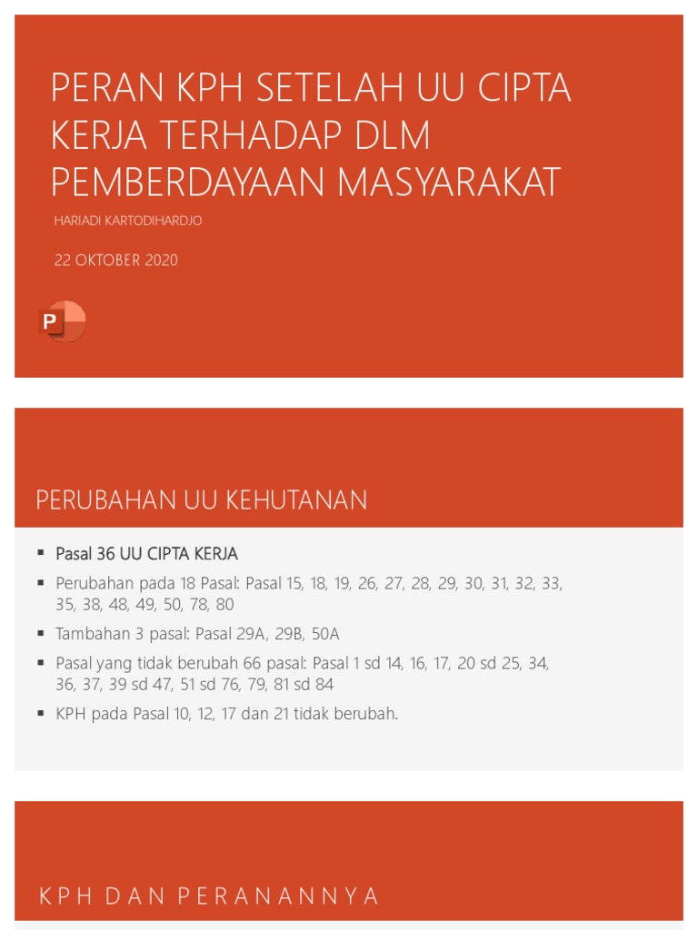 Peran KPH Setelah Uu CK-1 | PDF