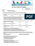 Soal Tema 9 Kelas 6 SD Subtema 1 Keteraturan Yang Menakjubkan Dan Kunci Jawbaan PDF