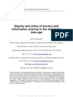 Dignity and utility of privacy in the digital age