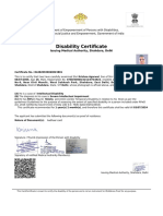 Disability Certificate