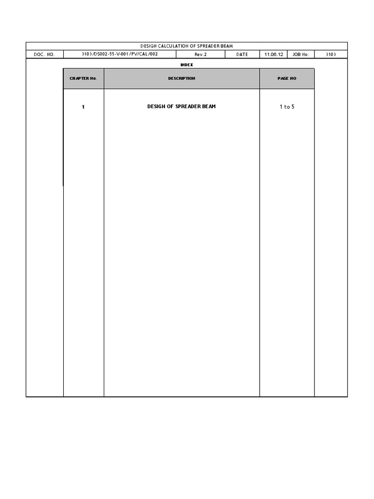 Spreader BEam PDF Bending Beam (Structure)