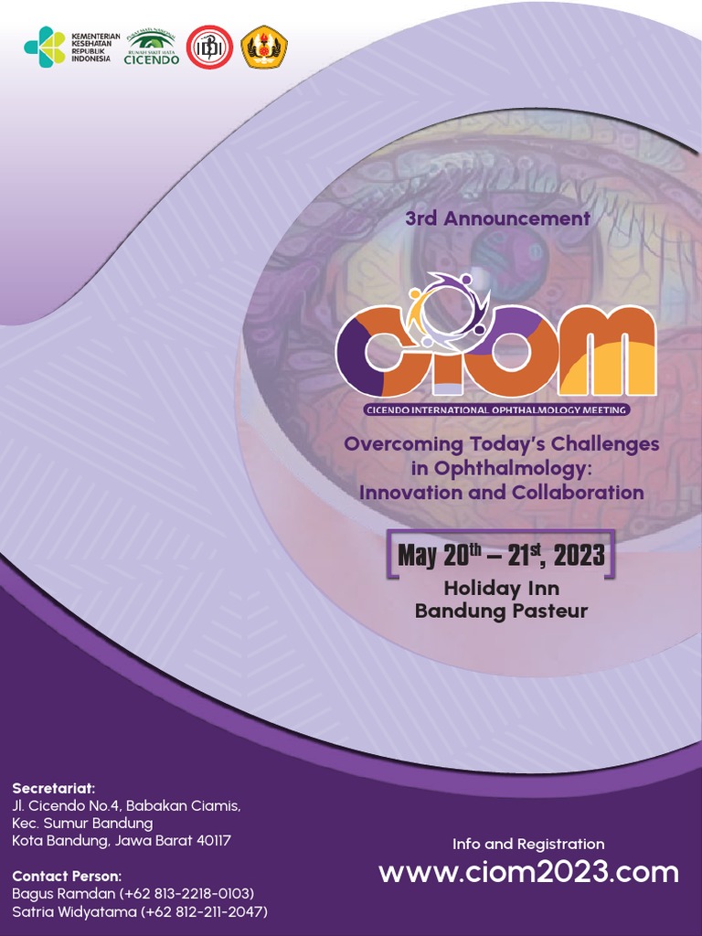 Ciom 2023 20 21 may2023 program schedule pdf ophthalmology cataract