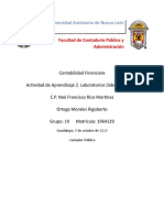 Evidencia de Aprendizaje 1 Contabilidad Financiera