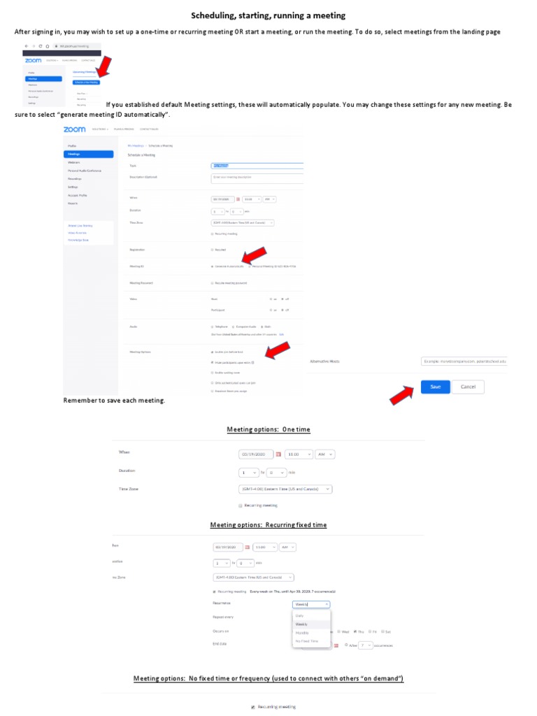 Zoom cheat sheet schedule run a meeting and break out rooms download