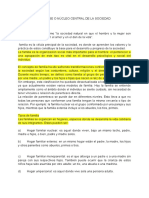 La Familia Como Base o Núcleo Central de La Sociedad