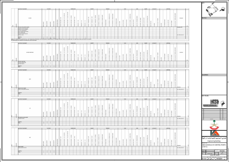 RH1961EBTDMG804BMS SCHEDULE OF CONTROL POINTS (4 OF 5) PDF