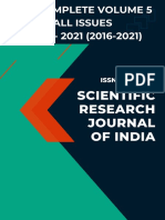 Scientific Research Journal of India SRJI Complete Vol-5 2016-2021 All Issues