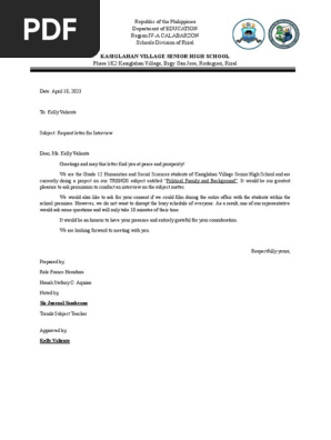 Request Letter