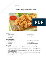 How To Make Crispy Flour Fried Fish