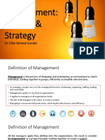 Management Process & Strategy