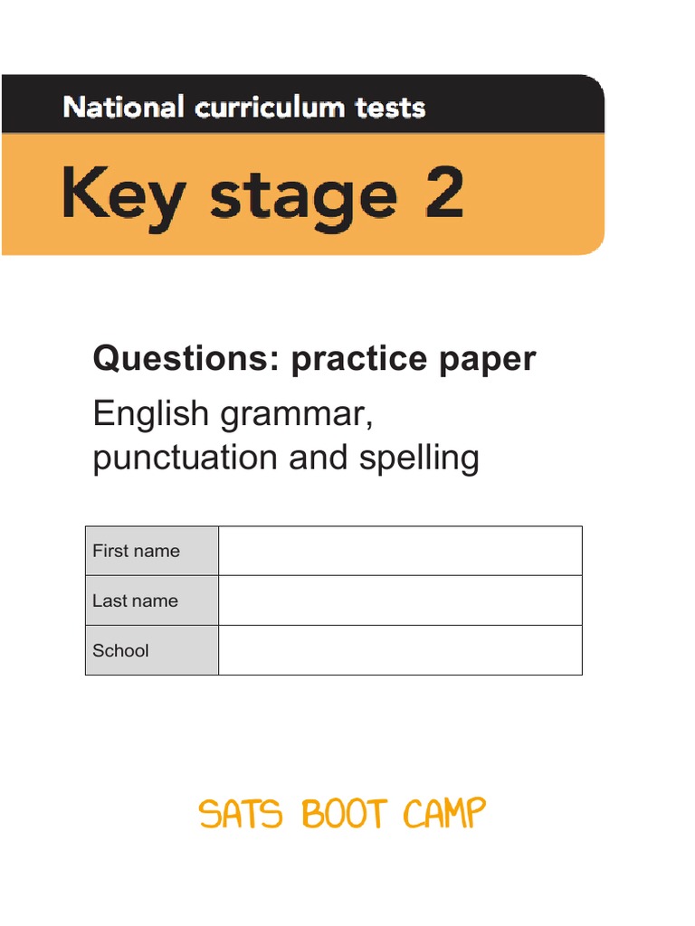 Year 5 Spag Pdf