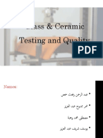 Glass and Ceramic Testing and Quality