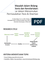 Masalah Hukum Bisnis - DR Benny