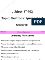 CB - VII - ICT - Electronic Spreadsheet