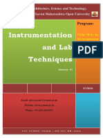 EVS032 Instrumentation and Lab Techniques PDF