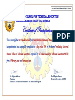 Aicte Certificate