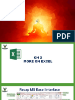 More on Excel Formatting and Functions