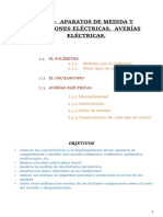 Tema 2. Aparatos de Medidas y Mediciones Eléctricas. Averías Eléctricas