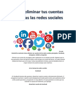 Cómo Eliminar Sus Cuentas de Las Redes Sociales Principales