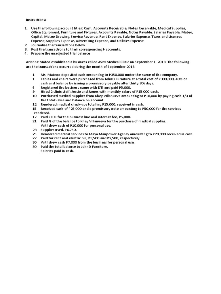 ASM Medical Clinic Transaction Journal | PDF