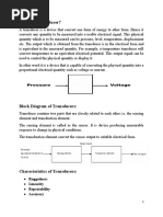 Transducer Instrumentation & Control