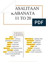 Talasalitaan Kabanata 11 20