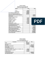 Cost of Goods Sold Statement Problem 1 Solution