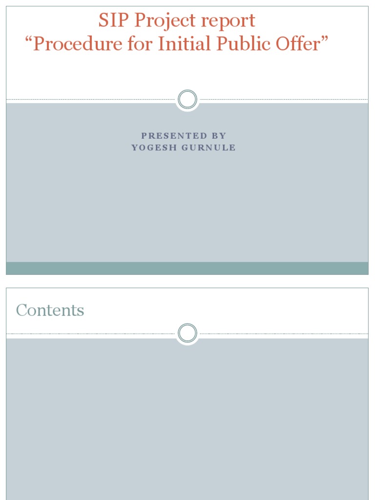 IPO Procedure and Guidelines Overview | PDF | Initial Public Offering ...