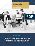 Mantenimiento Basico de Limpieza en Instalaciones (SEAG040PO) - UD03 - Normativa Aplicable para Utilizar Estos Productos PDF