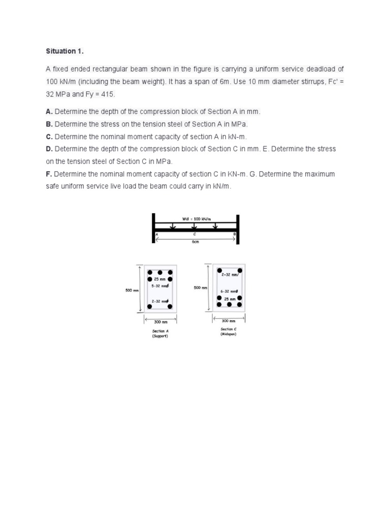 Beam Design Calculations and Analysis | PDF | Science & Mathematics