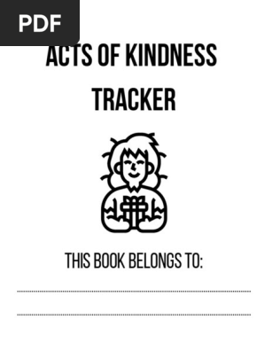 Acts of Kindness Tracker.