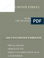 Pulmoner Emboli,: DR - Gökçe Kaan Ataç Ufuk Üniversitesi Radyoloji AD