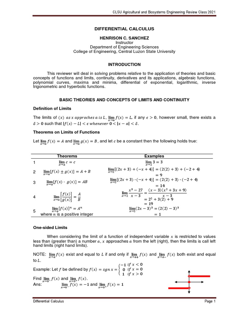 4volume 2 - 04 - Differential Calculus - 2021 - Final | PDF