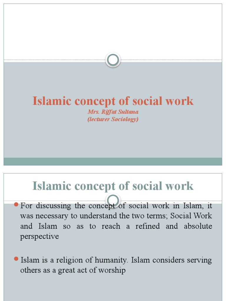 Islamic Principles of Social Work | PDF | Muhammad | Prophets And ...
