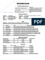 Settlement Rules