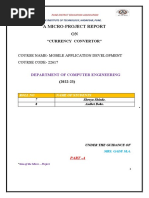 A Micro-Project Report ON: Course Name-Mobile Application Development COURSE CODE - 22617