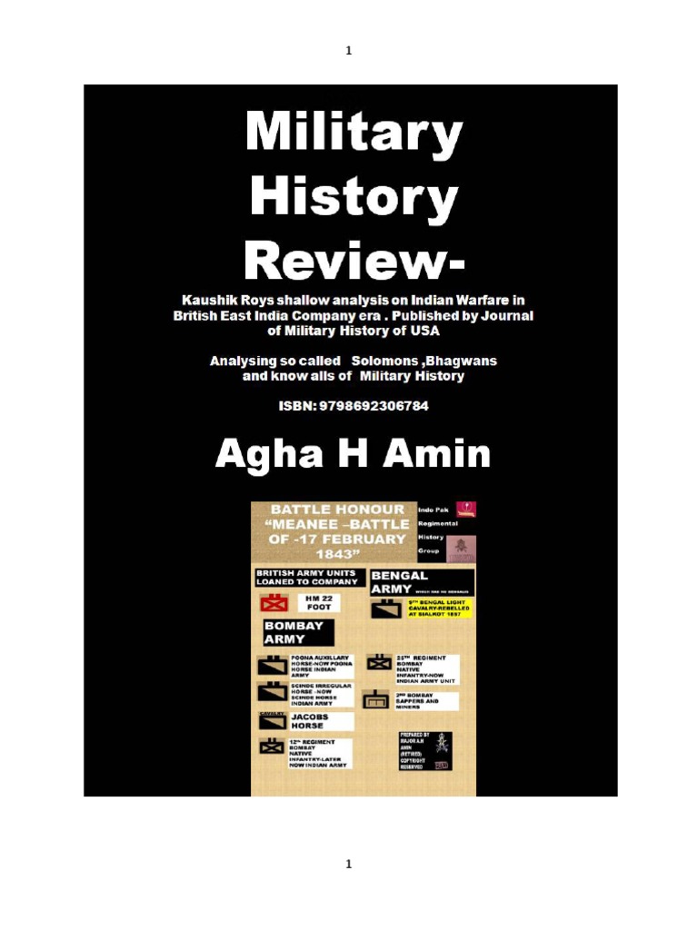 Critique of Kaushik Roy's Military Analysis | PDF | Military | Military ...
