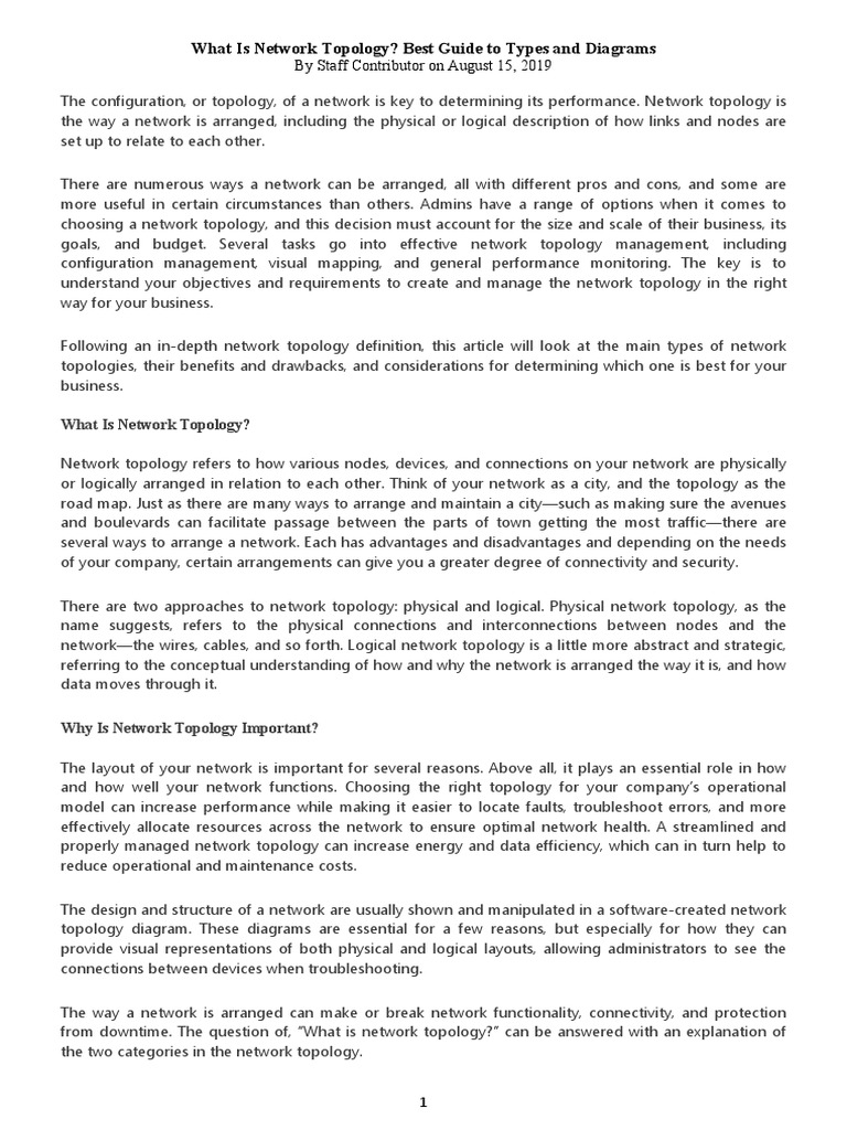Topologies Nets PDF Network Topology Computer Network