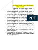 Array Exercises (Assignment5)