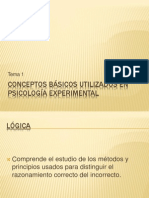 Tema 1. Conceptos Basicos Utilizados en Psicologia Experimental