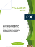 Meteals and Non Metals