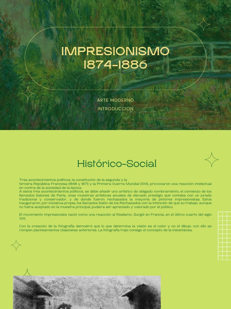 Historia del Impresionismo en Arte | PDF | Impresionismo | Claude Monet