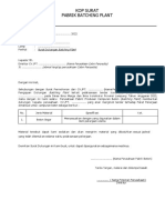 Format Surat Dukungan Batching Plant Saja