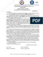 Test 2 Romana Unirea Brasov 2022 PDF