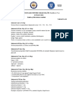 Barem 2 Romana Unirea Brasov 2022 PDF