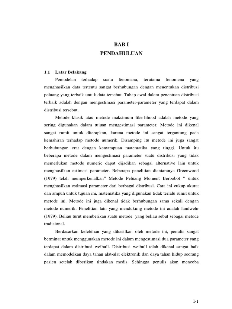 Bab I | PDF | Metode & Bahan Ajar | Sains & Matematika