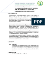 Capacitación e izamiento para serenos de Santa Lucia